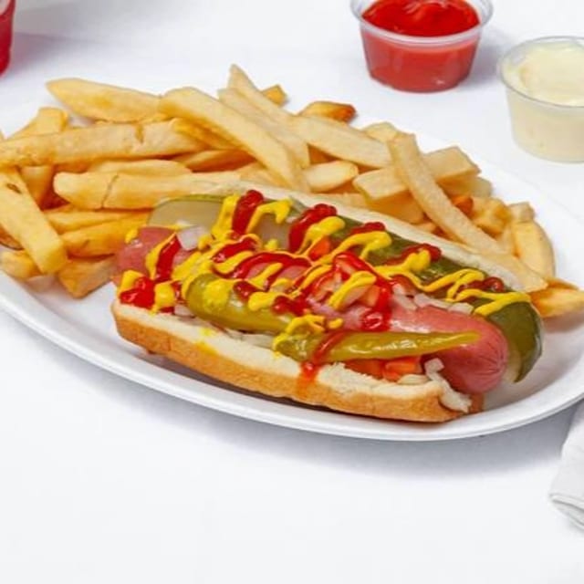 Jumbo Hot Dog.