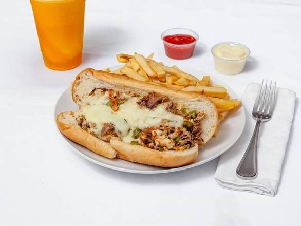 VIP Philly Sandwich (Steak, Chicken & Beef).