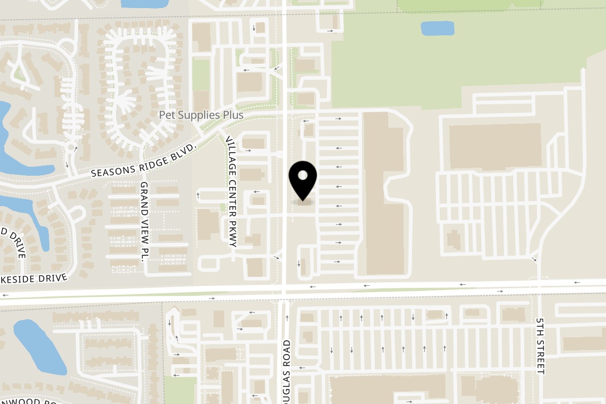 Map showing the location of Baba's Famous Steak & Lemonade - Montgomery on 1890 Douglas Rd in Montgomery